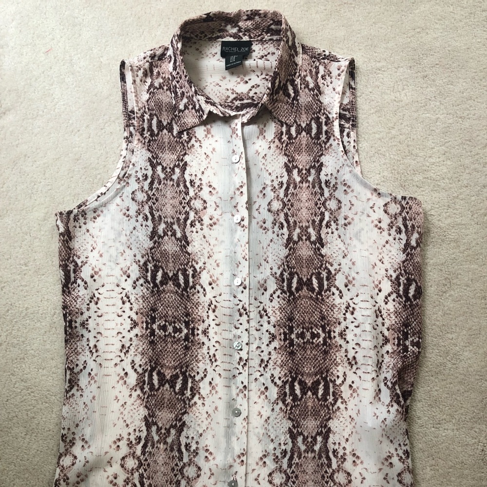 Rachel Zoe snake Akin top